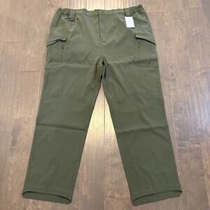 Flexcamo Tactical Pants Mens 5XL-30 Green Cargo Pockets Outdoor Utility Hiking